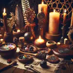 Pagan tools, ritual instruments, magical supplies, pagan altar, spiritual practice