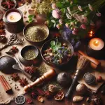 Sacred herbs, witchcraft tools, magical plants, pagan spellwork, herb uses