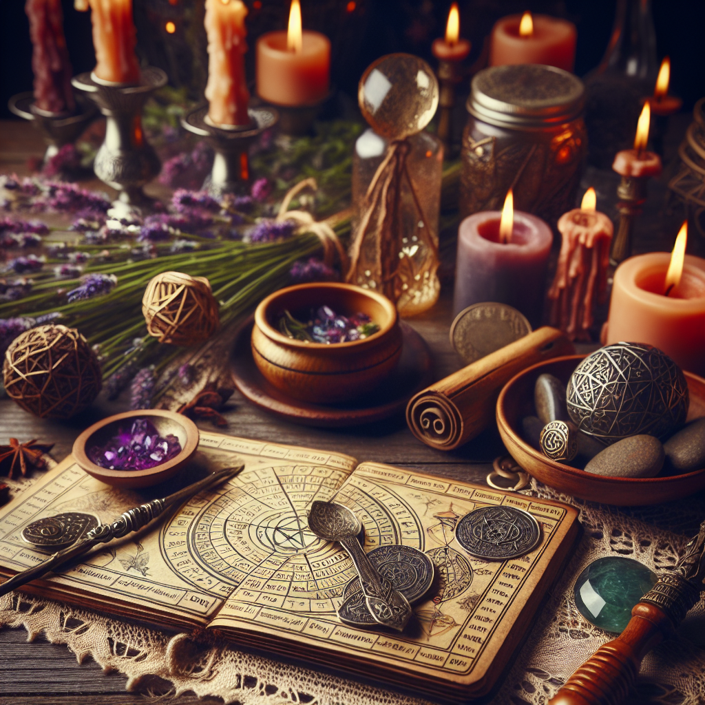 Pagan divination, spiritual tools, witchcraft predictions, magical practices, ancient rituals