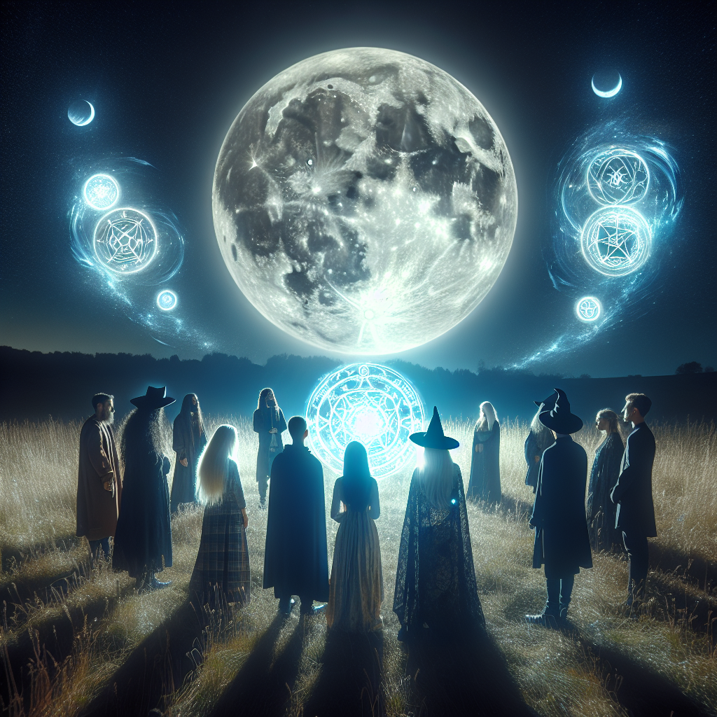 full moon magic, lunar energy, beginner spells, witchcraft rituals, celestial timing