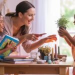 compact witch altar setup