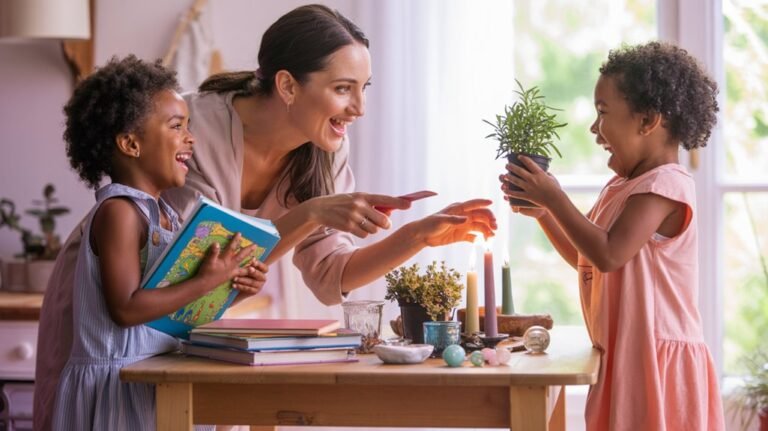 compact witch altar setup