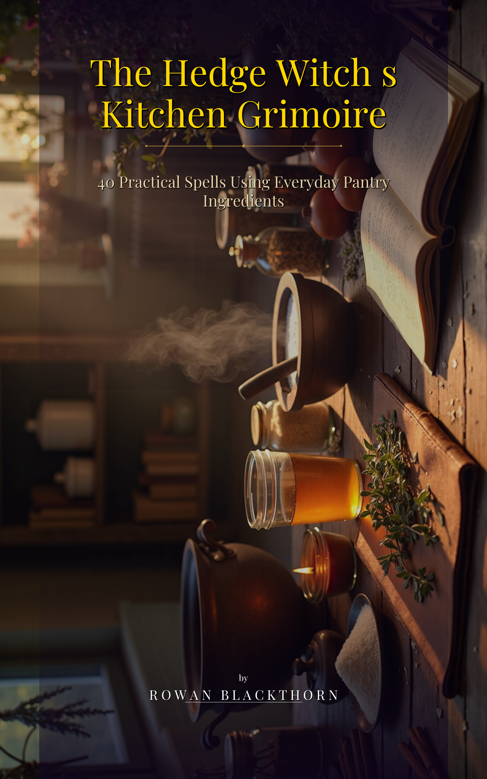 The Hedge Witch's Kitchen Grimoire — Book Cover