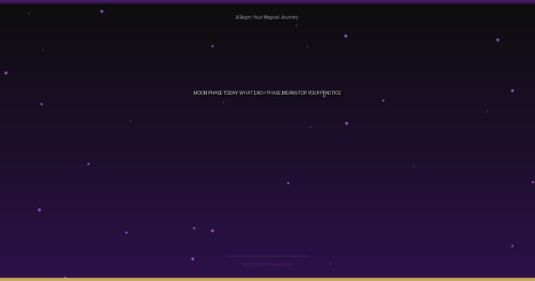 Moon Phase Today: What Each Phase Means for Your Practice