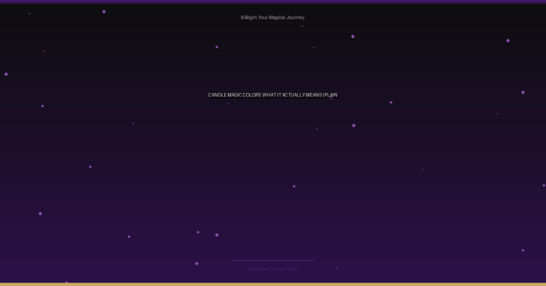 candle magic colors meaning - Candle Magic Colors: What It Actually Means (Plain English)