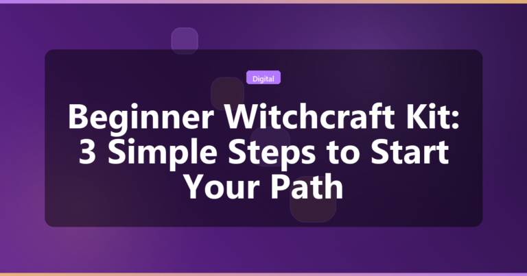 Beginner Witchcraft Kit: 3 Simple Steps to Start Your Path