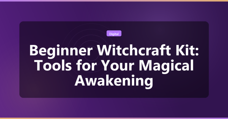 Beginner Witchcraft Kit: Tools for Your Magical Awakening