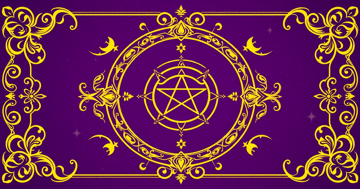 The Complete Witchcraft Course - mystical pentagram design