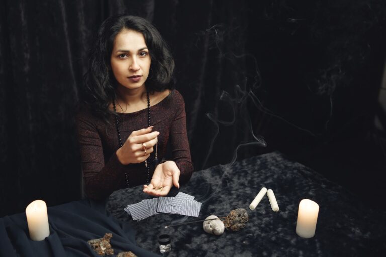 A calm, atmospheric scene evoking beginner's spirit correspondence rituals.