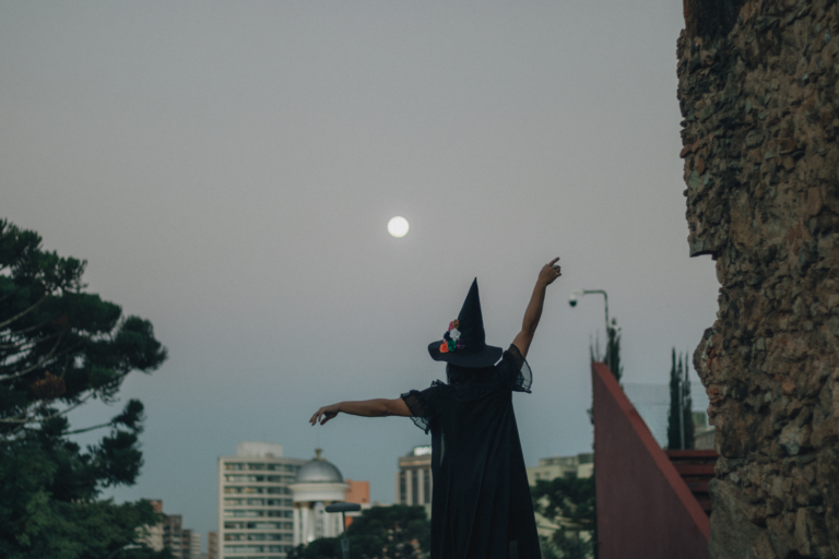 A calm, atmospheric scene evoking cast moon spells beginner's witchcraft.