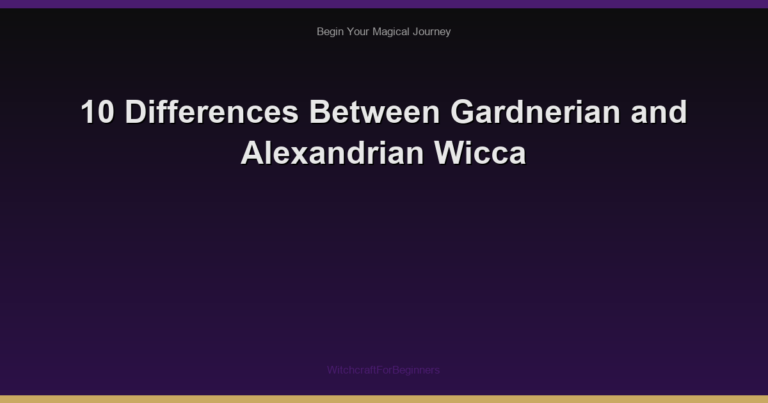 10 Differences Between Gardnerian and Alexandrian Wicca