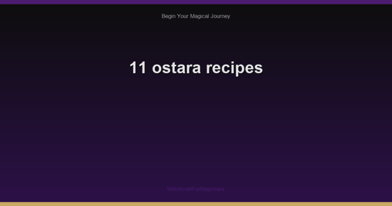 11 ostara recipes