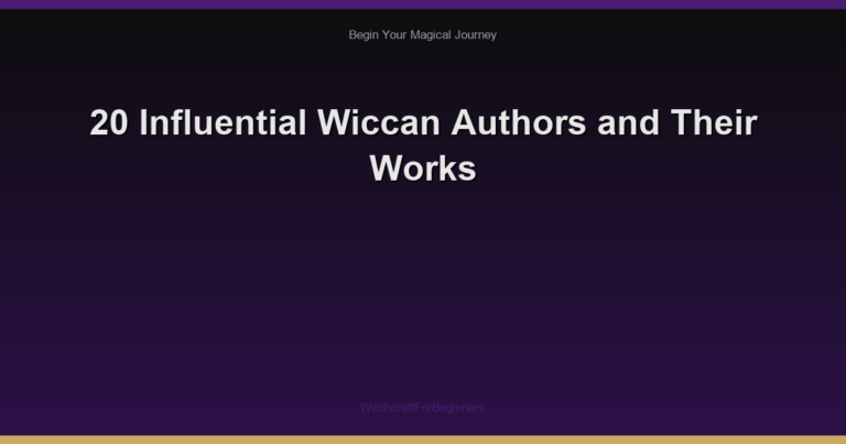 20 Influential Wiccan Authors and Their Works