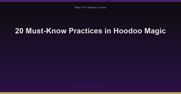 20 Must-Know Practices in Hoodoo Magic