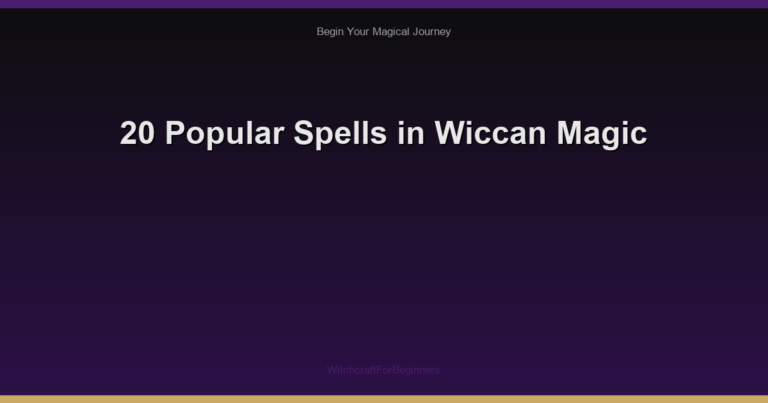 20 Popular Spells in Wiccan Magic