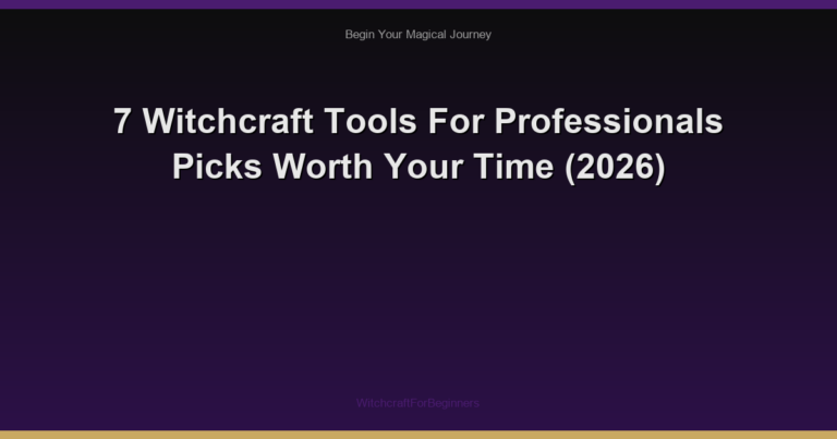 7 Witchcraft Tools For Professionals Picks Worth Your Time (2026)