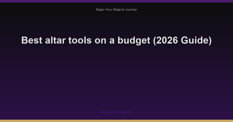 Best altar tools on a budget (2026 Guide)