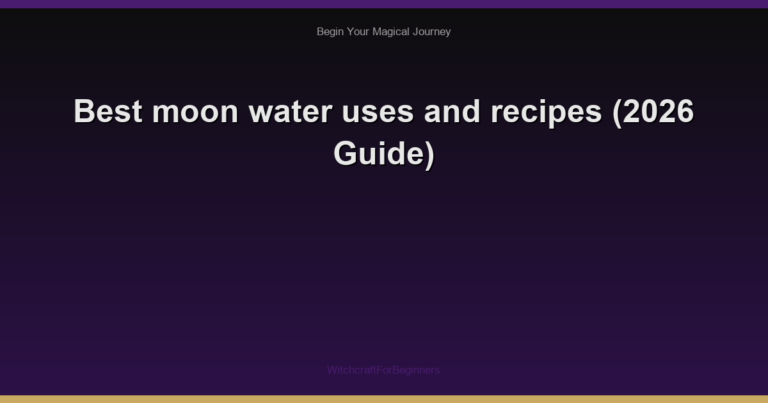 Best moon water uses and recipes (2026 Guide)