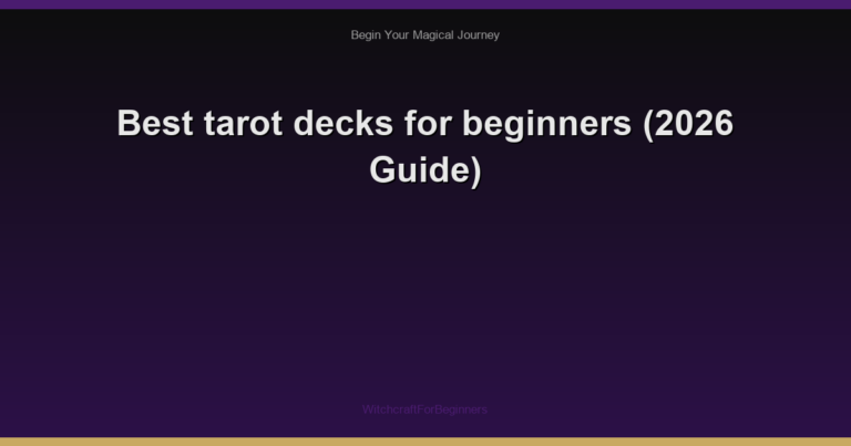 Best tarot decks for beginners (2026 Guide)