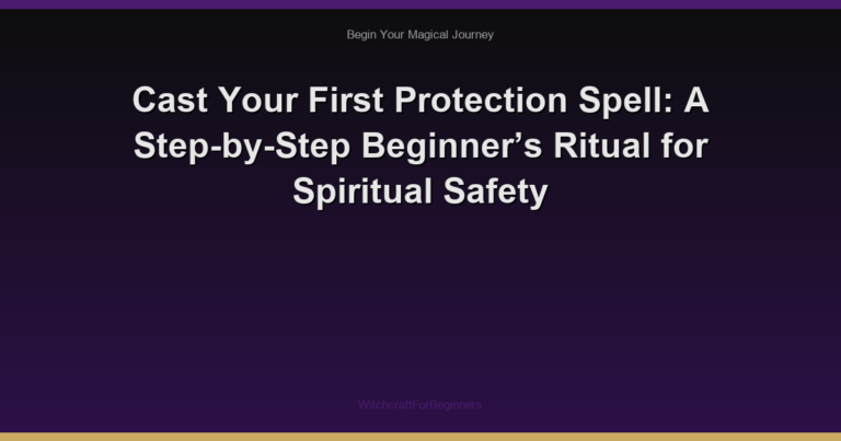 Cast Your First Protection Spell: A Step-by-Step Beginner’s Ritual for Spiritual Safety