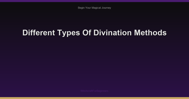 Different Types Of Divination Methods