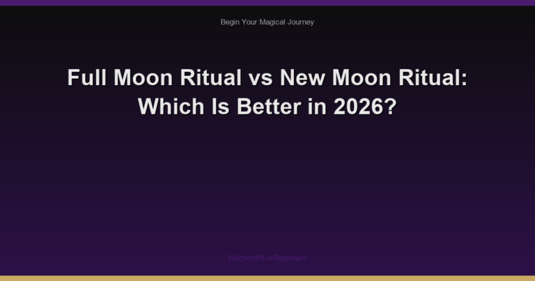 Full Moon Ritual vs New Moon Ritual: Which Is Better in 2026?