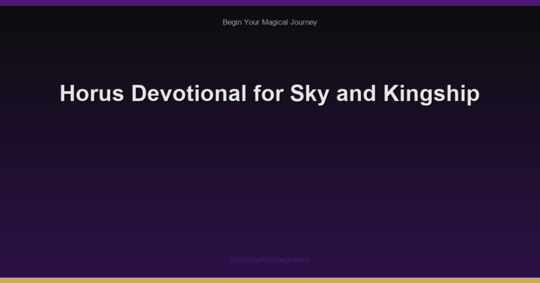 Horus Devotional for Sky and Kingship