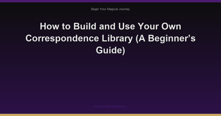 How to Build and Use Your Own Correspondence Library (A Beginner’s Guide)