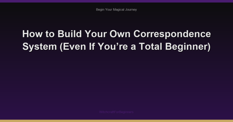 How to Build Your Own Correspondence System (Even If You’re a Total Beginner)