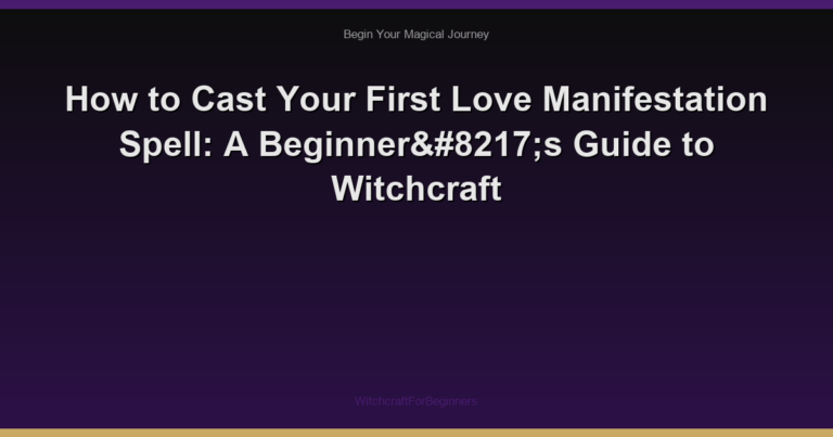 How to Cast Your First Love Manifestation Spell: A Beginner’s Guide to Witchcraft