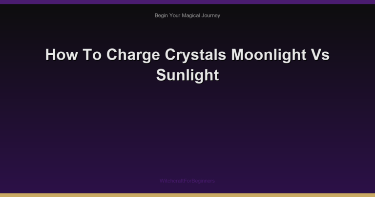 How To Charge Crystals Moonlight Vs Sunlight