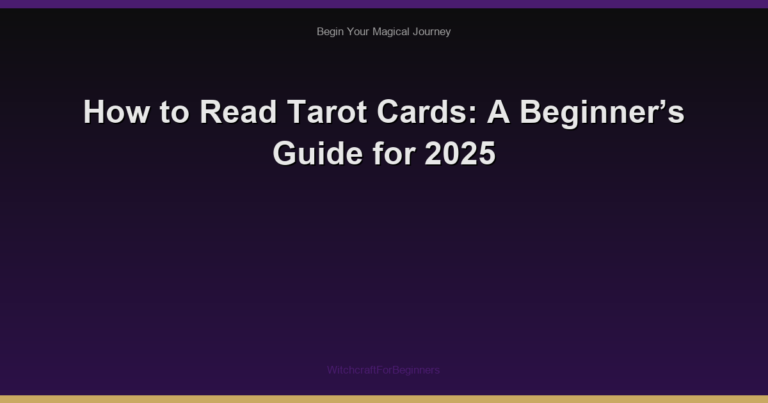 How to Read Tarot Cards: A Beginner’s Guide for 2025