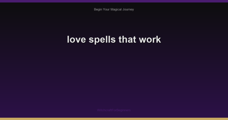 love spells that work