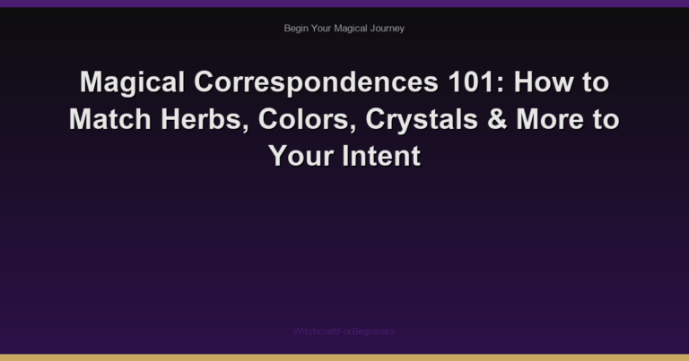 Magical Correspondences 101: How to Match Herbs, Colors, Crystals & More to Your Intent