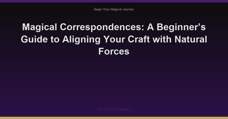 Magical Correspondences: A Beginner’s Guide to Aligning Your Craft with Natural Forces