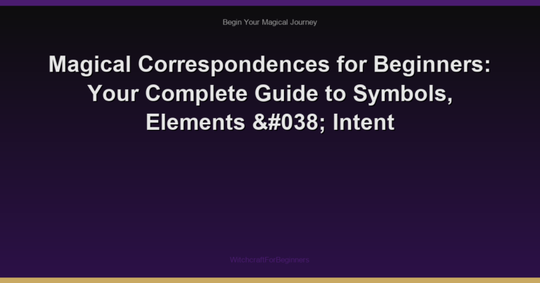 Magical Correspondences for Beginners: Your Complete Guide to Symbols, Elements & Intent