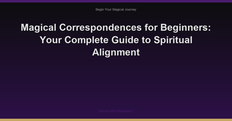 Magical Correspondences for Beginners: Your Complete Guide to Spiritual Alignment