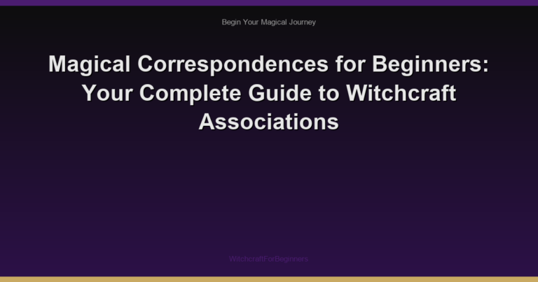 Magical Correspondences for Beginners: Your Complete Guide to Witchcraft Associations