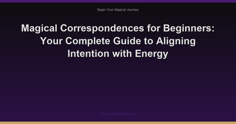 Magical Correspondences for Beginners: Your Complete Guide to Aligning Intention with Energy