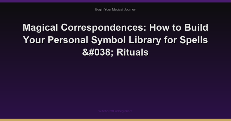 Magical Correspondences: How to Build Your Personal Symbol Library for Spells & Rituals
