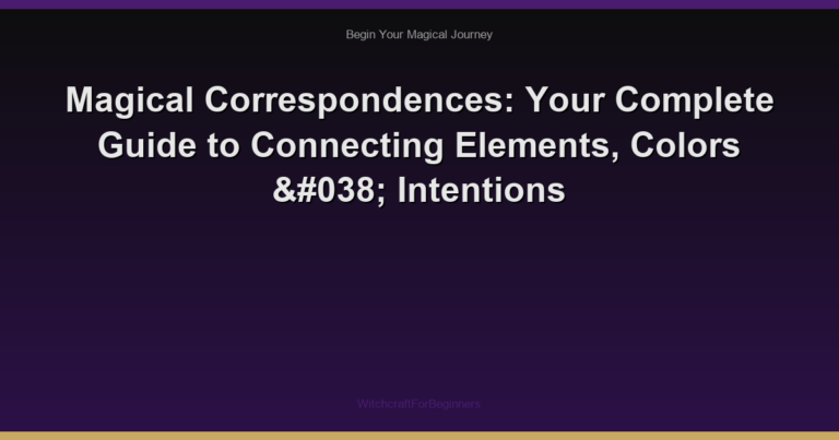 Magical Correspondences: Your Complete Guide to Connecting Elements, Colors & Intentions