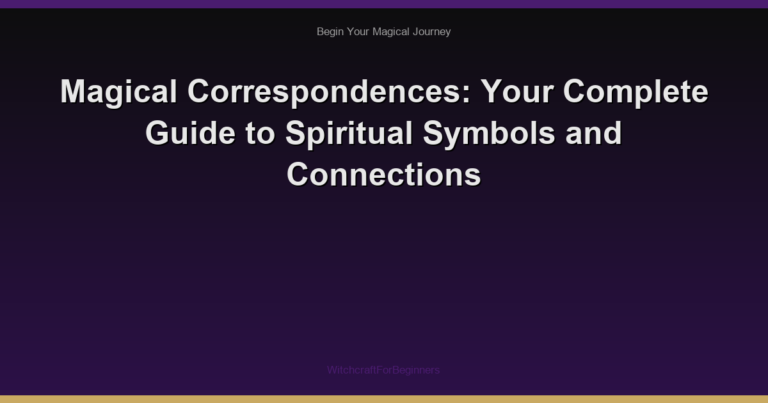 Magical Correspondences: Your Complete Guide to Spiritual Symbols and Connections