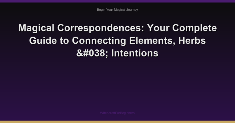 Magical Correspondences: Your Complete Guide to Connecting Elements, Herbs & Intentions