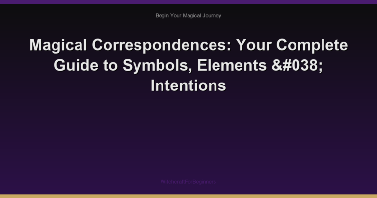 Magical Correspondences: Your Complete Guide to Symbols, Elements & Intentions