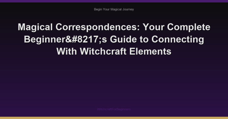 Magical Correspondences: Your Complete Beginner’s Guide to Connecting With Witchcraft Elements