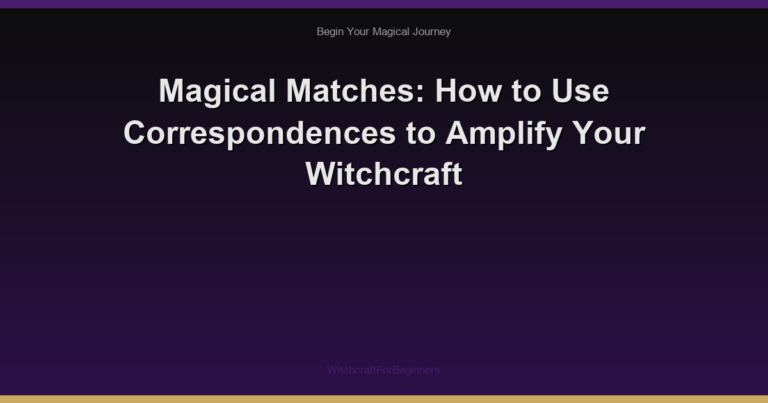 Magical Matches: How to Use Correspondences to Amplify Your Witchcraft
