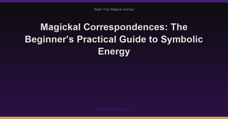 Magickal Correspondences: The Beginner’s Practical Guide to Symbolic Energy