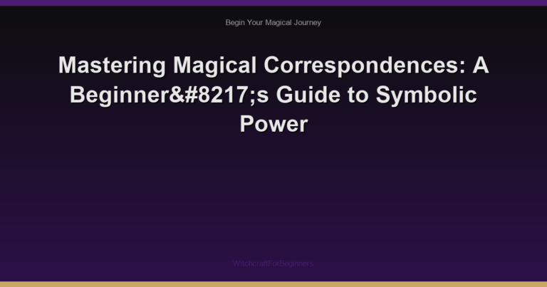 Mastering Magical Correspondences: A Beginner’s Guide to Symbolic Power