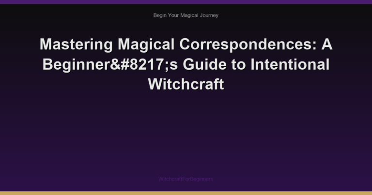 Mastering Magical Correspondences: A Beginner’s Guide to Intentional Witchcraft