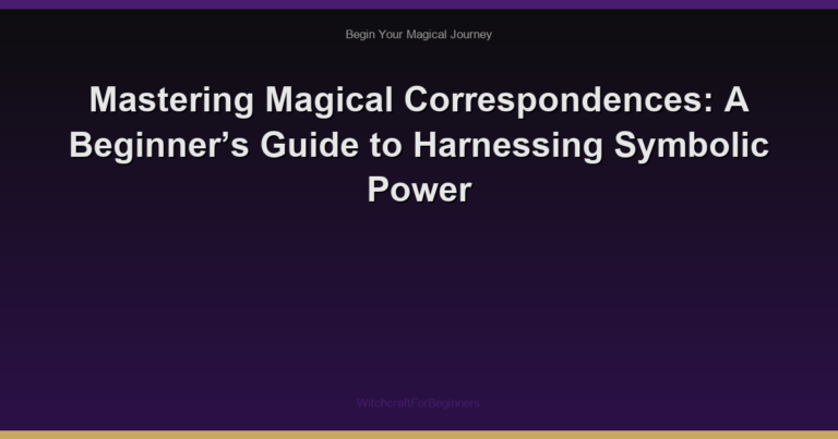 Mastering Magical Correspondences: A Beginner’s Guide to Harnessing Symbolic Power